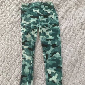Fuzzy Camo Pajama Leggings
